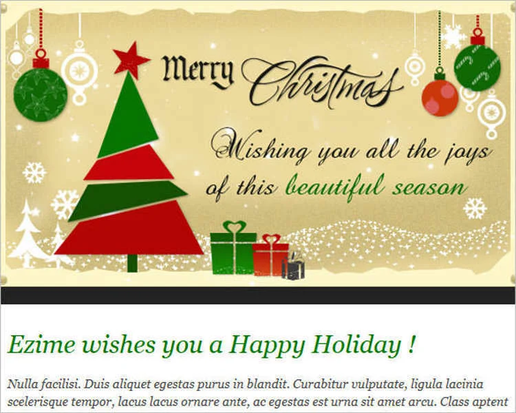 24+ Best Christmas Email Templates - Creativetemplate