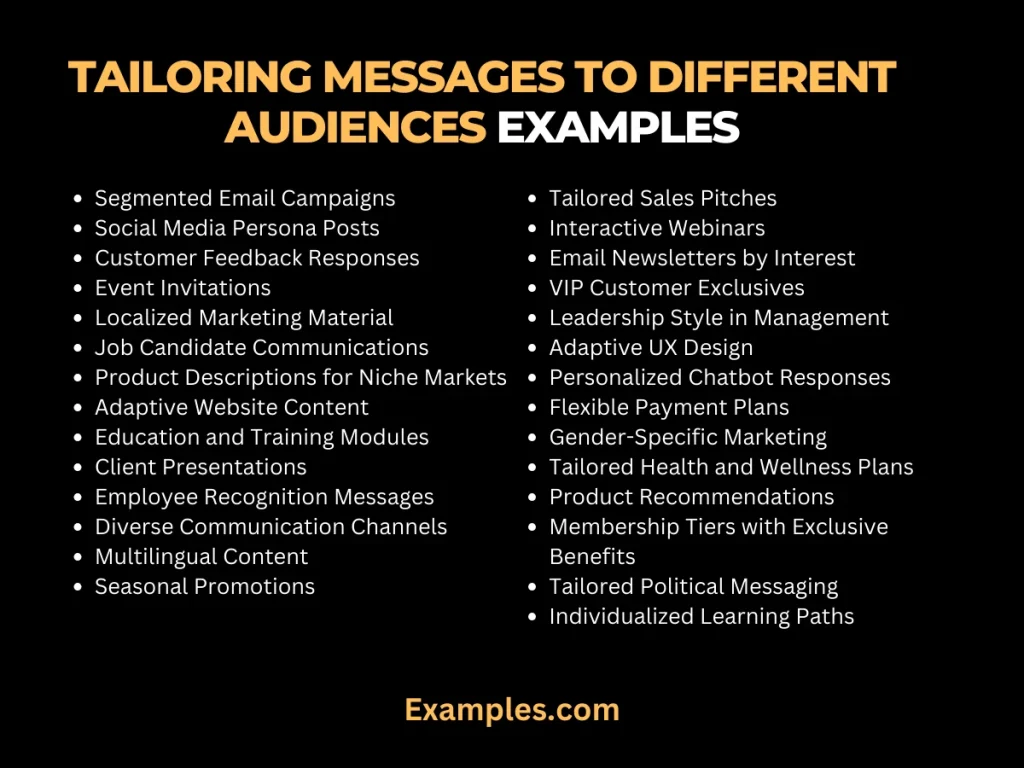 29+ Tailoring Messages To Different Audiences Examples