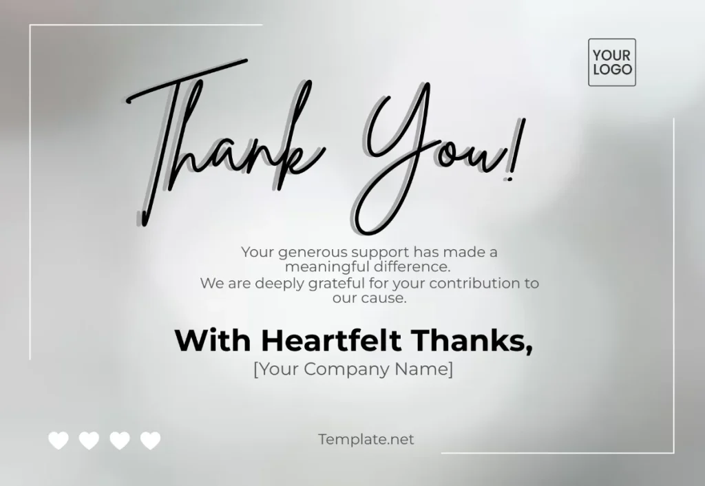 Free Thank You Card Templates, Editable and Printable